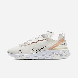 Pantofi Casual Nike React Element 55 Barbati Albi Negrii | DMWE-37645